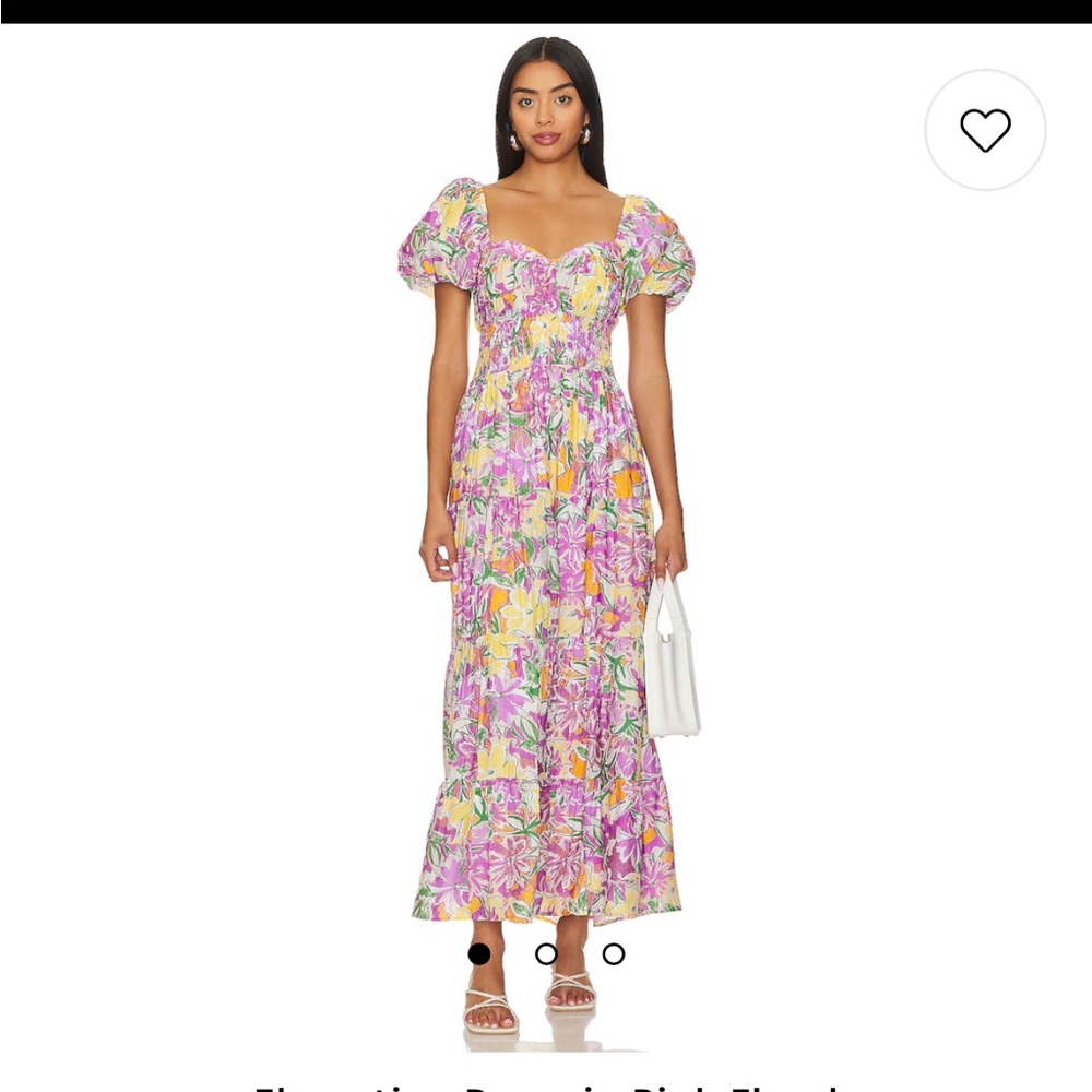 Pink Floral dress from Revolve